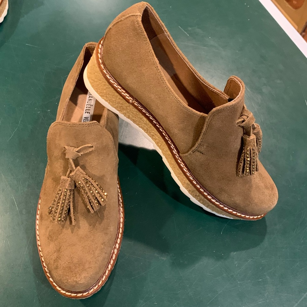 Platform Suede Loafer by Emanuelle Vee